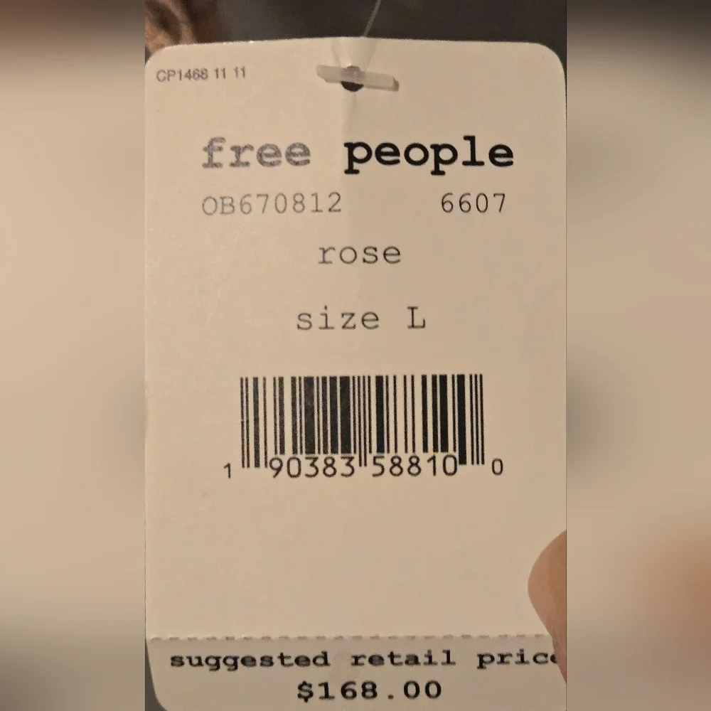 Free People  Oversized Denim Moto Lace Up Jacket - Picture 5 of 5